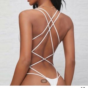 Sexy white bodysuit SHEIN